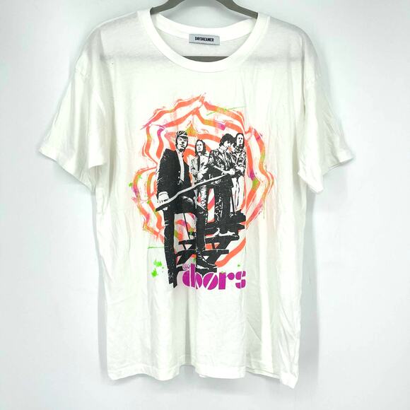 Daydreamer The Doors Spiral Merch Tee Vintage White Small - Picture 6 of 9